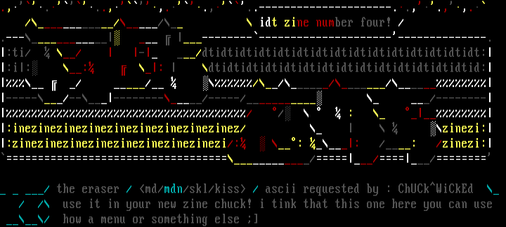 idt zine 1 by eraser