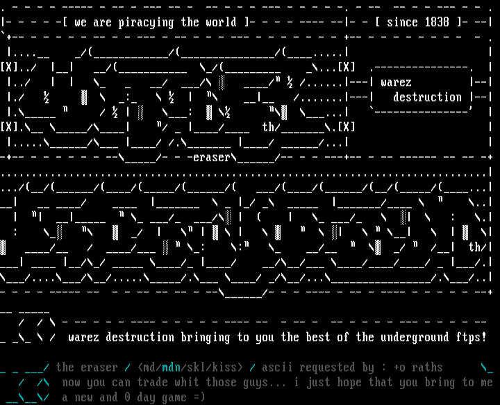 warez destruction by eraser