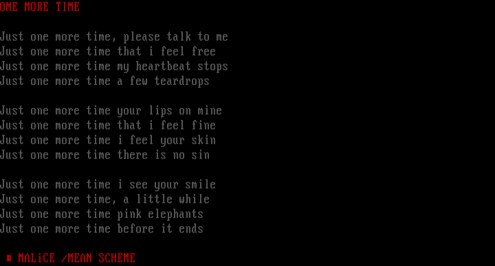 one more time by malice