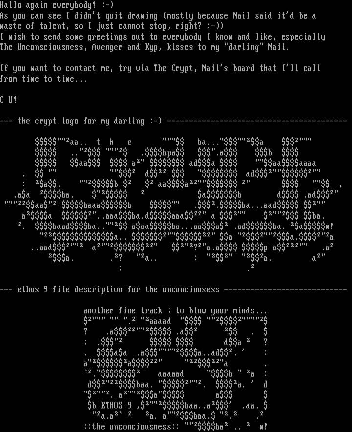 ascii cluster by malice