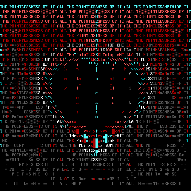 The Pointlessness of It All by Mavenmob