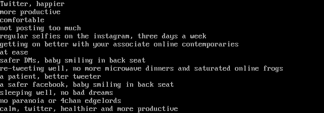 Twitter, happier, more productive by Magik Elvis
