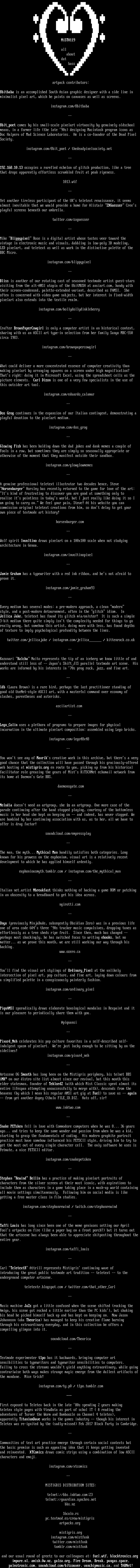 mist0119 list of contributors by cthulu