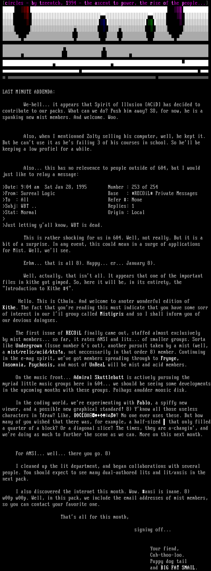 MiSTiGRiS Information 01/95 by Cthulu