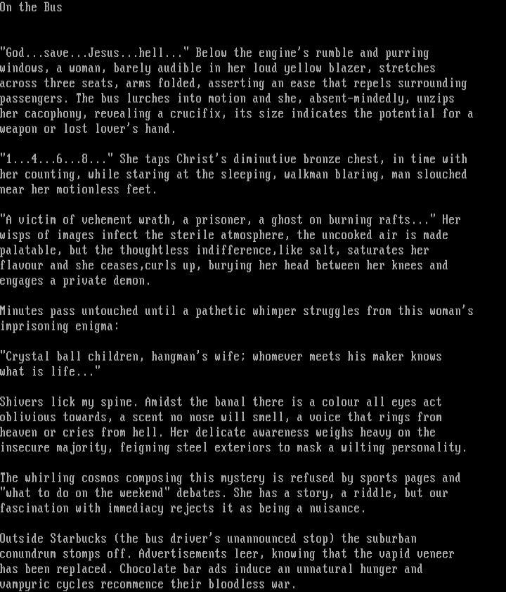 Tales from the Bus part four by Agnostic