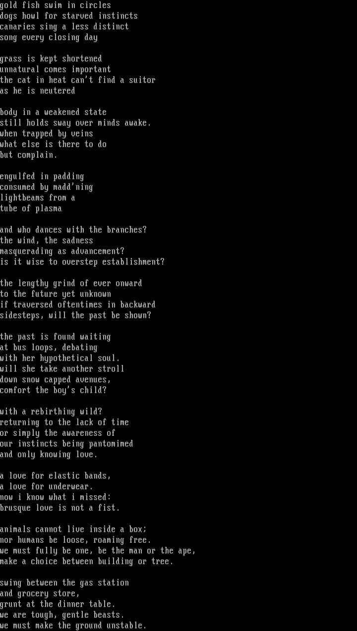 The naked ape comes to dinner by Angst and Cthulu