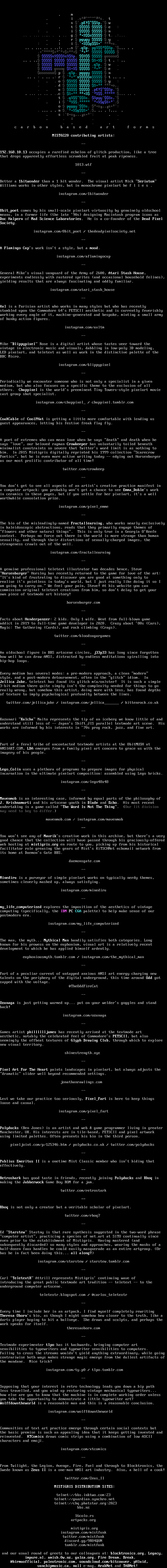 MIST0220 list of contributors by Publius Emeritus II