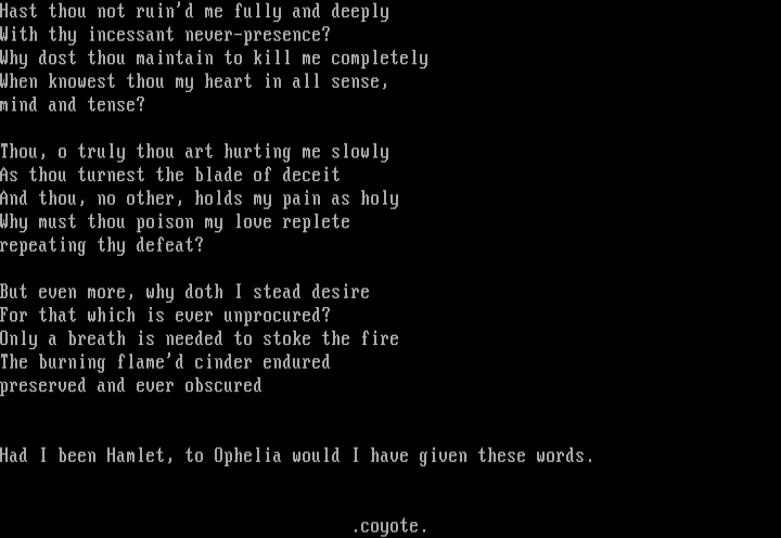 Hurt, Dost Thou Search Me Out? by Coyote