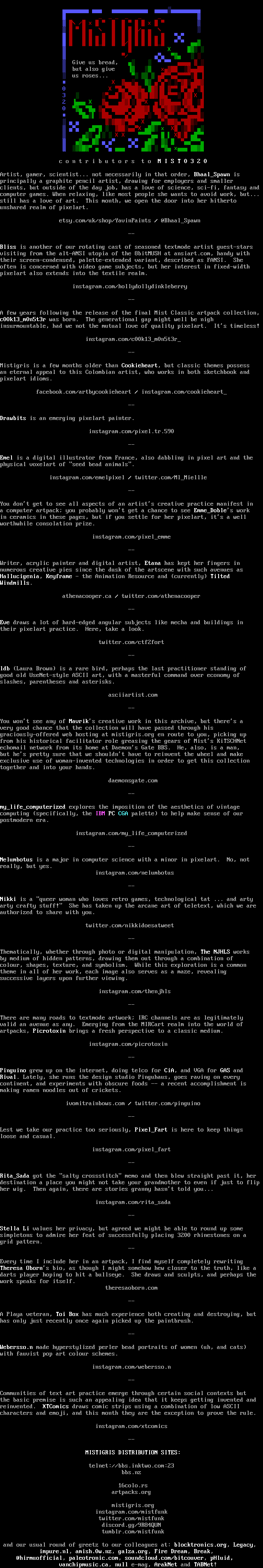MIST0320 memberlist by Cthulu / Picrotoxin
