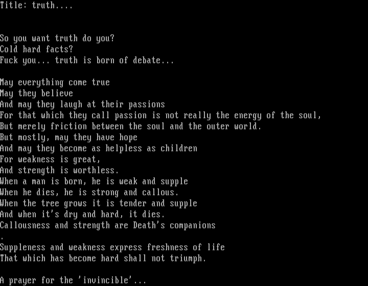 A prayer for the 'invincible' by Purple Haze