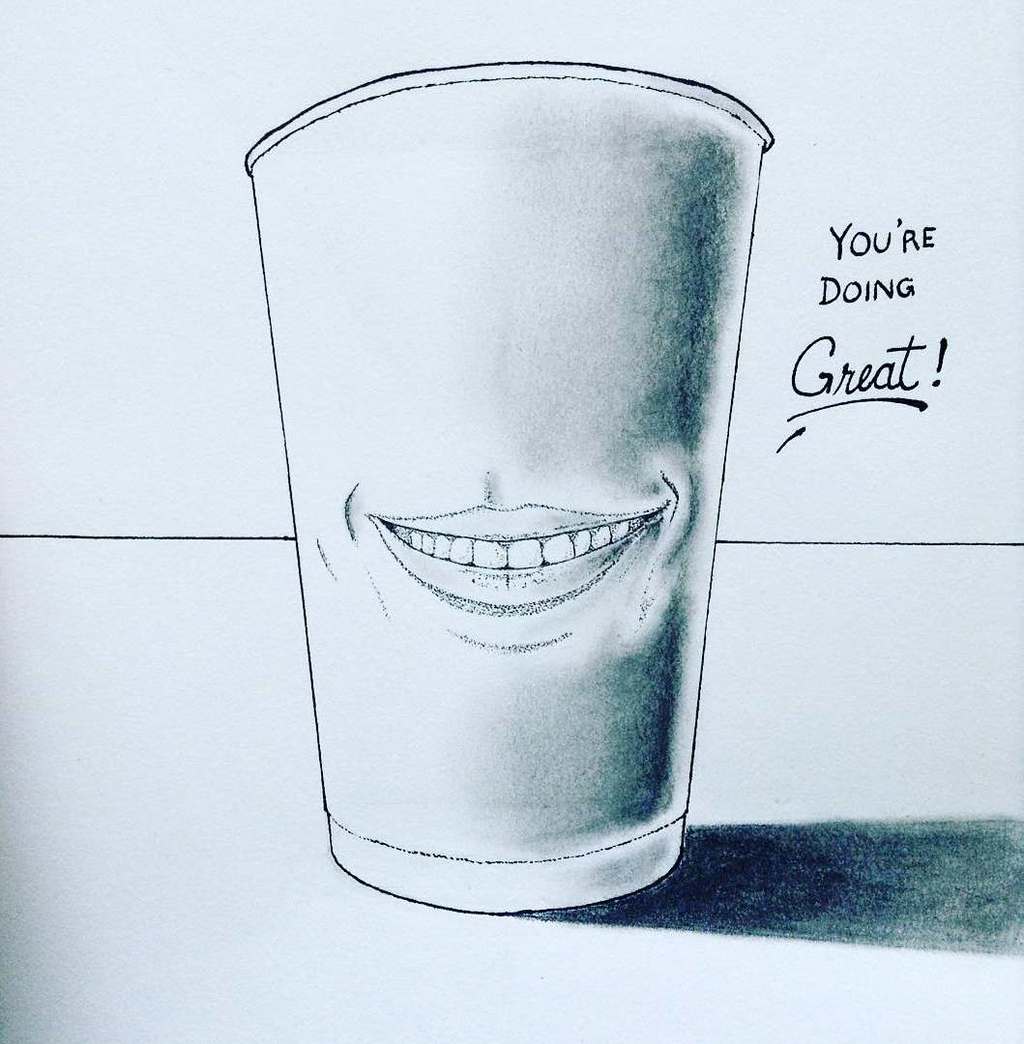 Complimentary beverage by the Mythical Man
