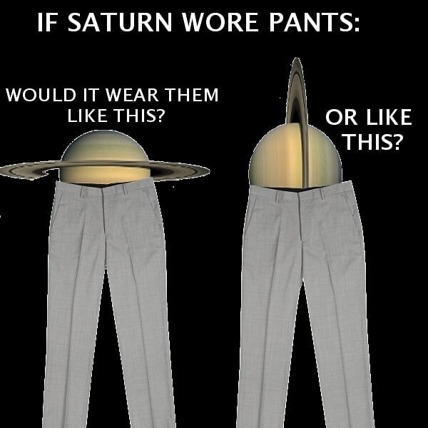 If Saturn wore pants by Glowing Fish