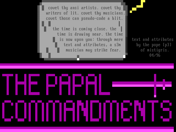 The Papal Commandments by The Pope