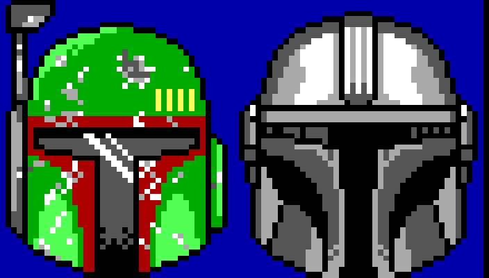 Mandalorian combat helmets