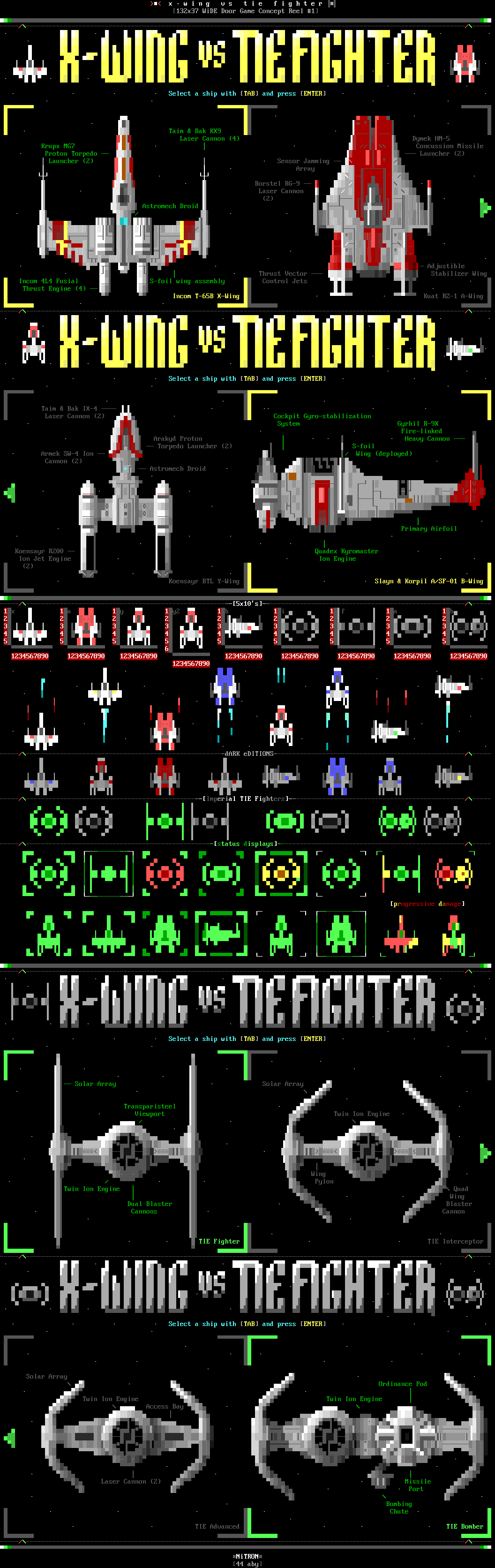 X-Wing vs. TIE Fighter by nitron
