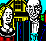 American Gothic (apres Grant Wood) by Horsenburger