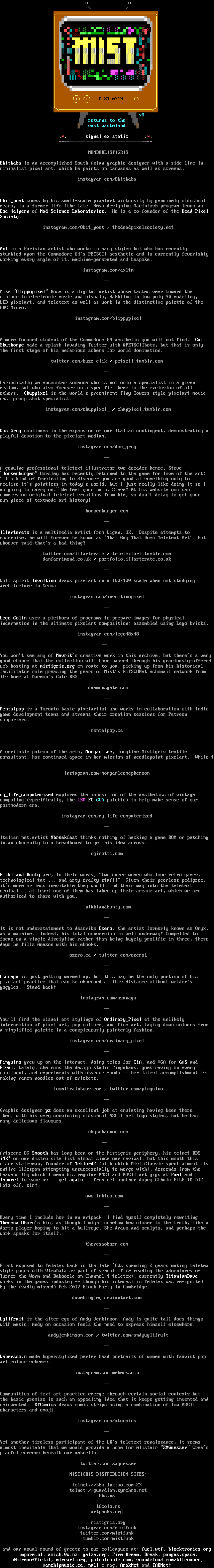 MIST0719 memberlist by Cthulu / Smooth