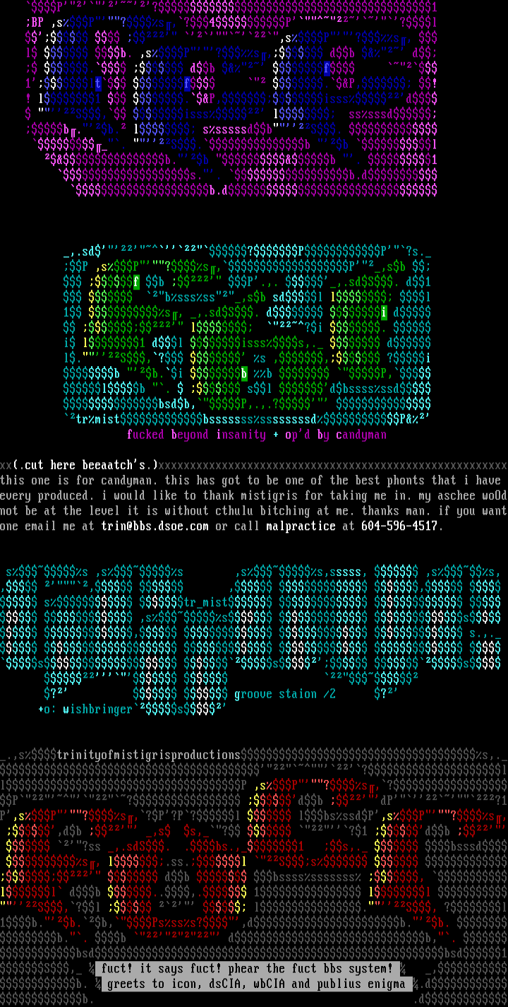 ASCII colly # 2 by Trinity!