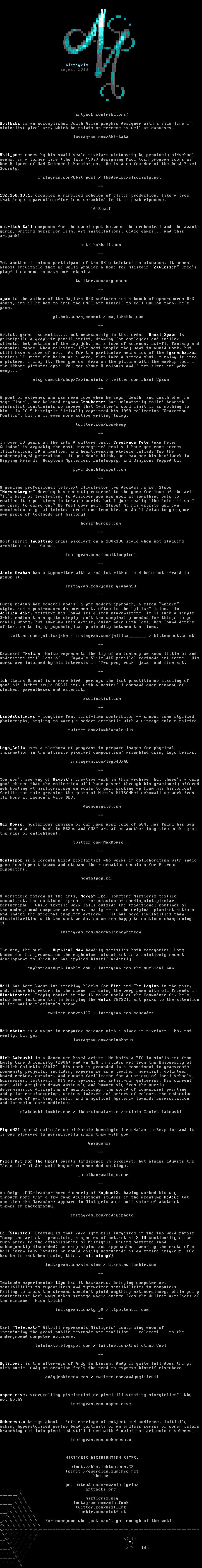 MIST0818 memberlist by nail, cthulu and ldb