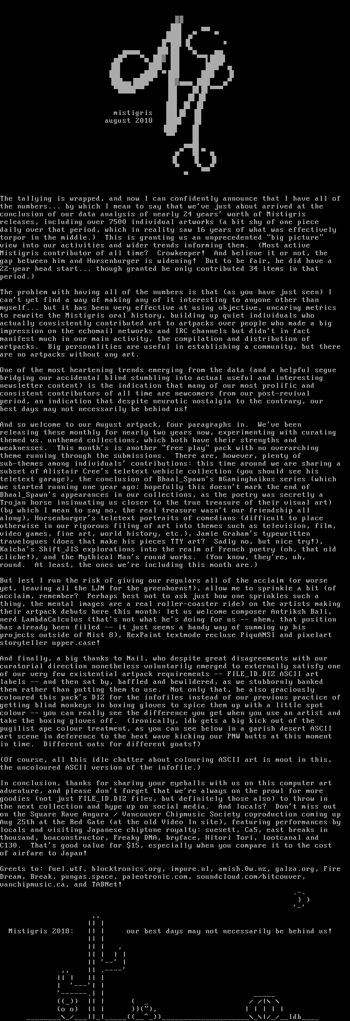 MIST0818 infofile by nail, cthulu and ldb