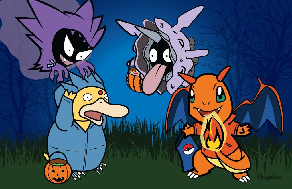 Pokemon Hallowe'en by Pinguino