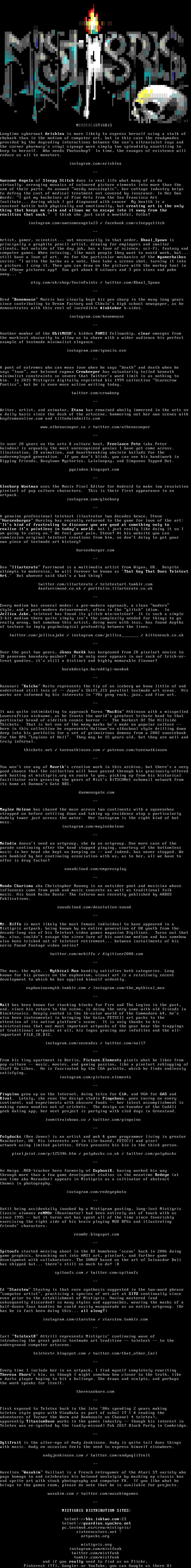 MIST1017 memberlist by nail and cthulu