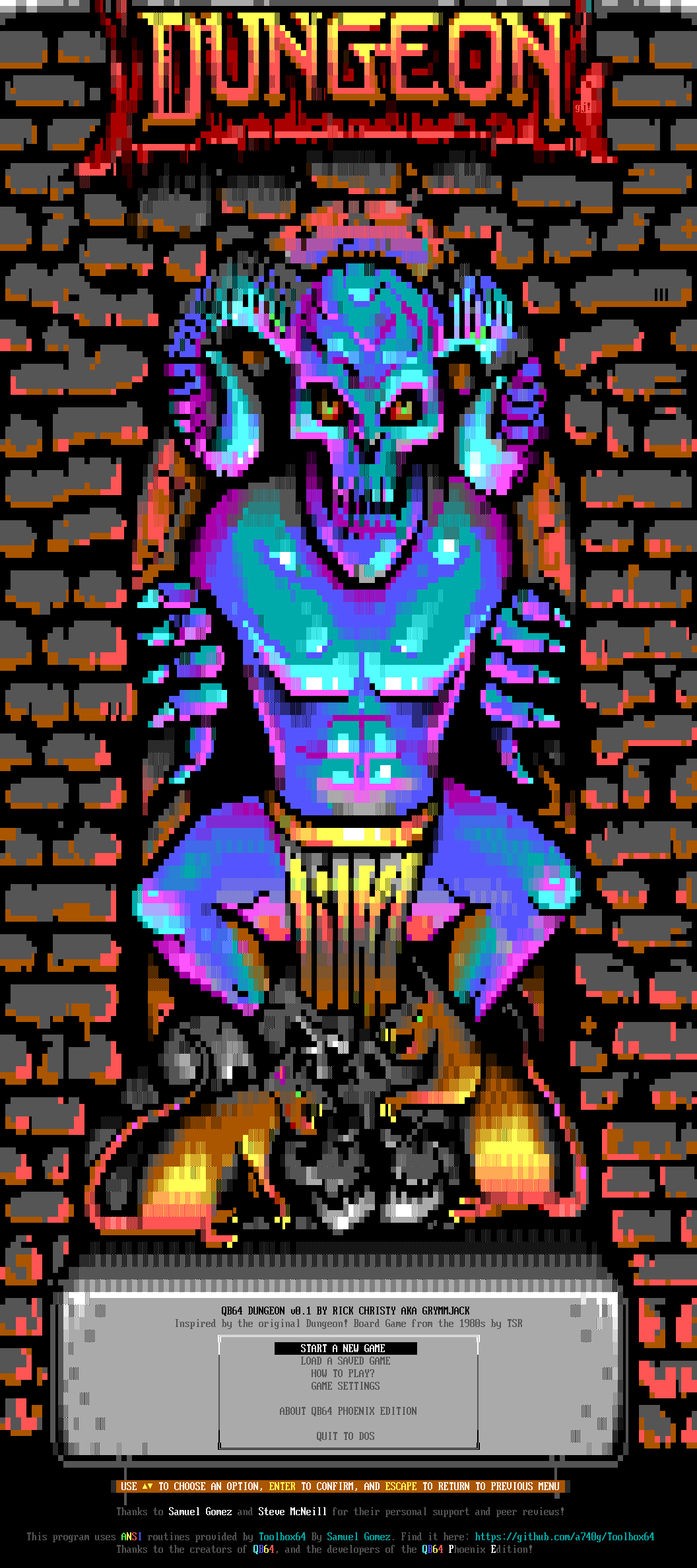 qb64-dungeon by grymmjack
