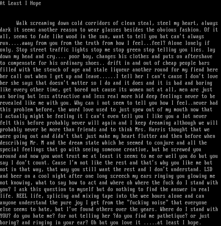At Least I Hope by fUp