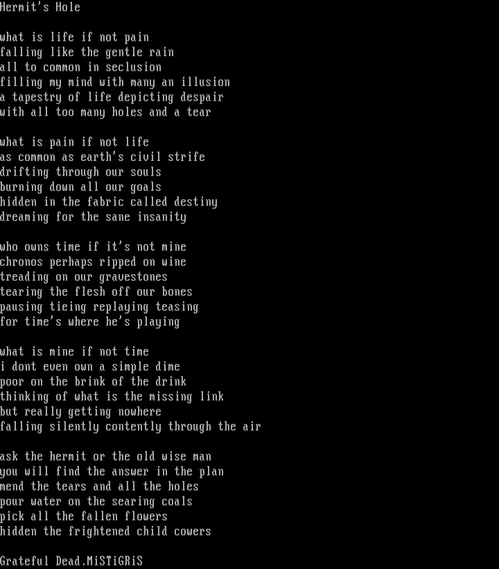 Hermit's Hole by Grateful Dead