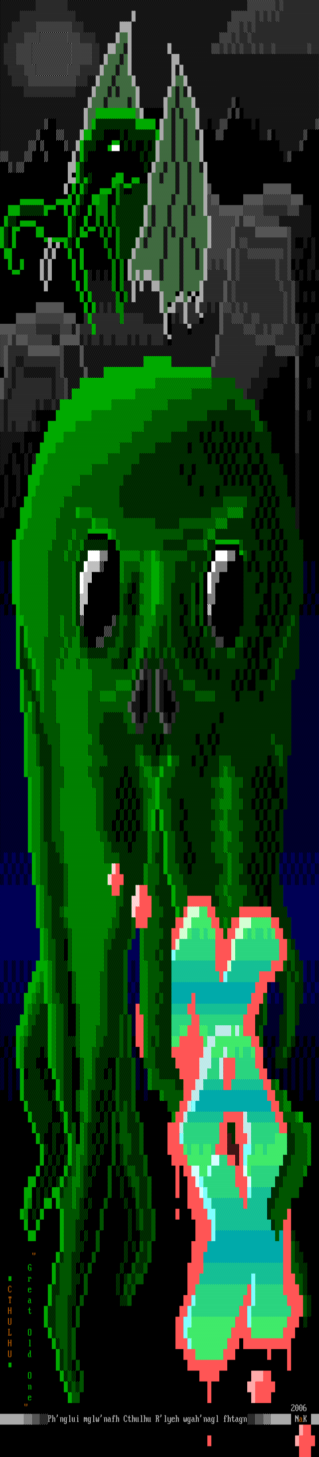 Self portrait as Cthulhu, 2006 by Nak