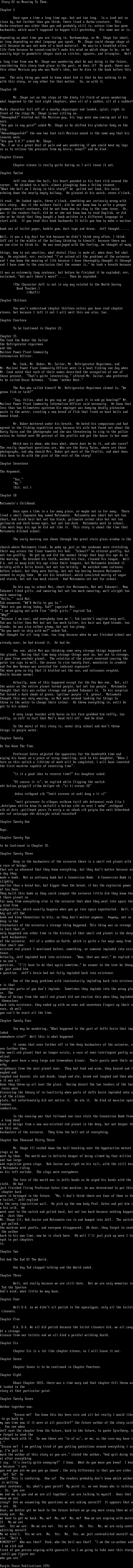 Story of no Meaning to Them by Beatle