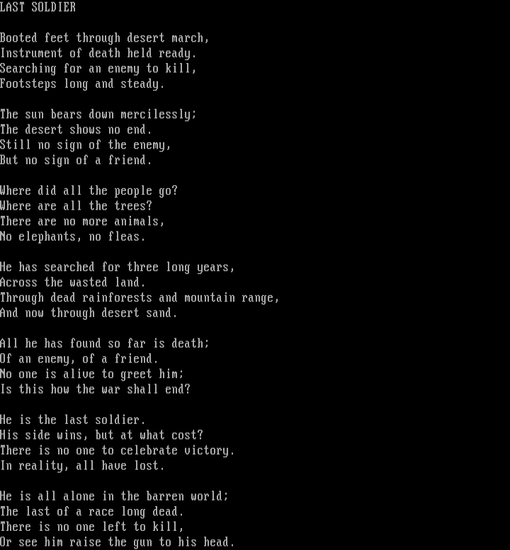 Last Soldier by Eoanya