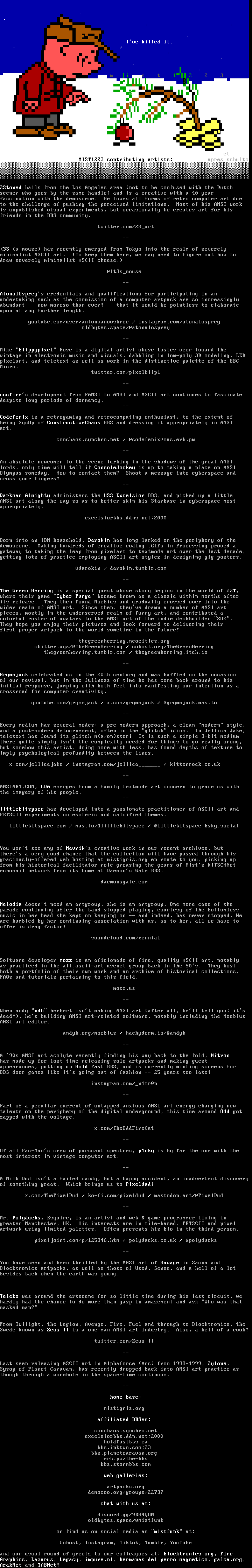 MIST1223 memberlist by Cthulu