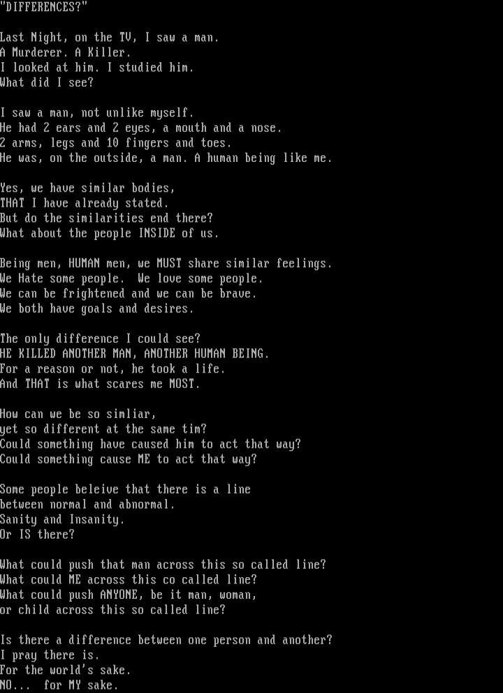 "Differences?" by Reanimator