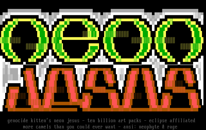 neon jesus by neophyte / rage
