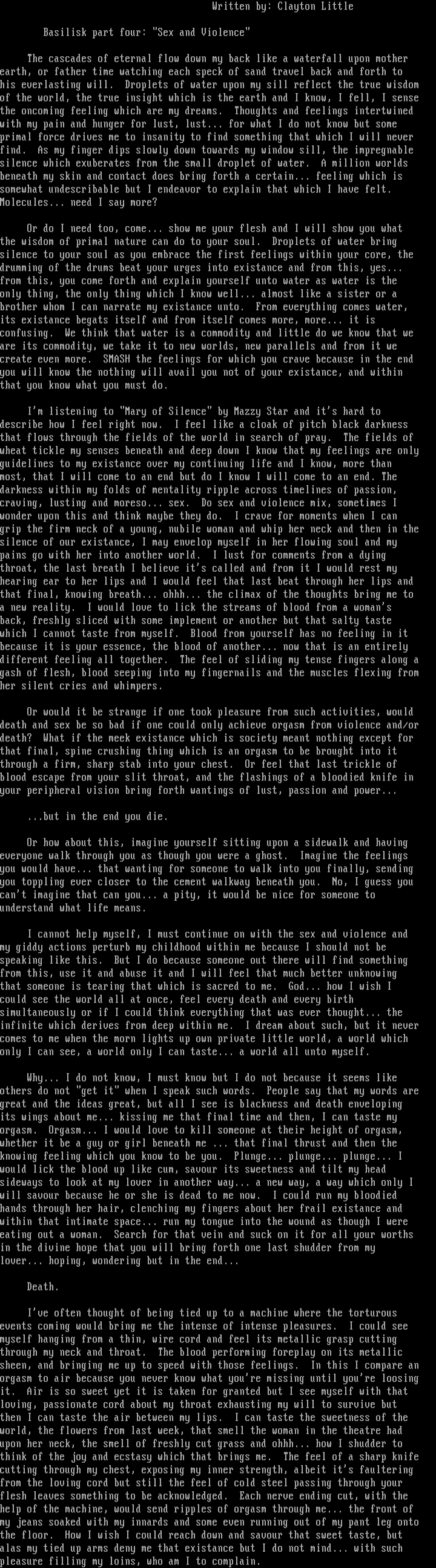 Sex and Violence by Gangreen