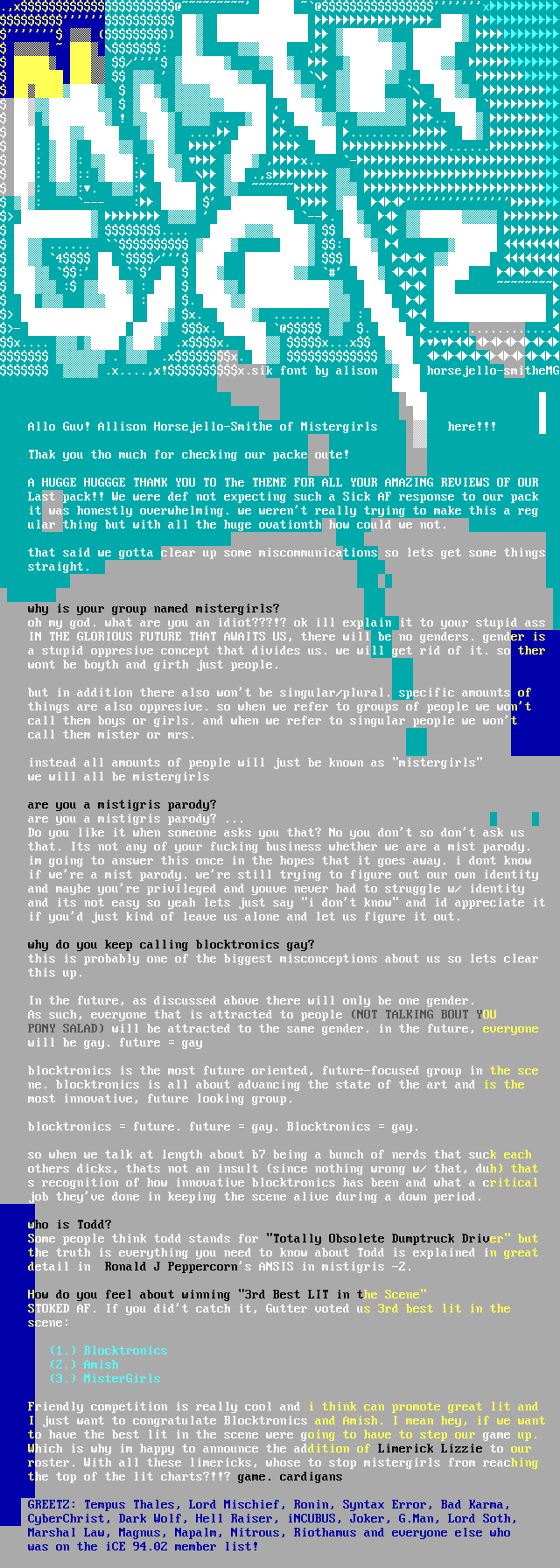 NFO FILE by Mistergirls