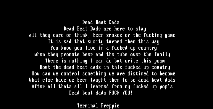 Dead Beat Dads by Terminal Preppie