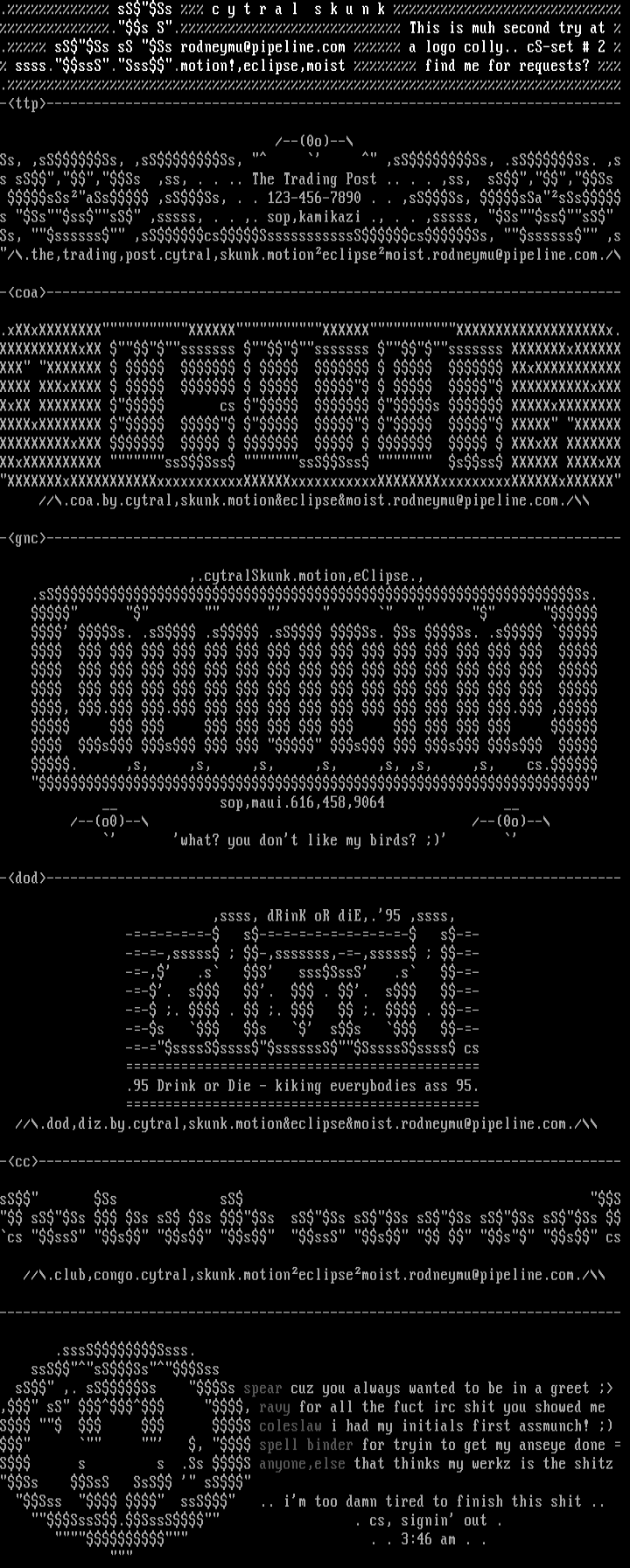 Logo Cluster by Cytral Skunk
