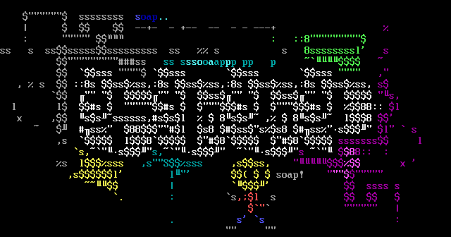 soap! ascii :) by cheeze monkey