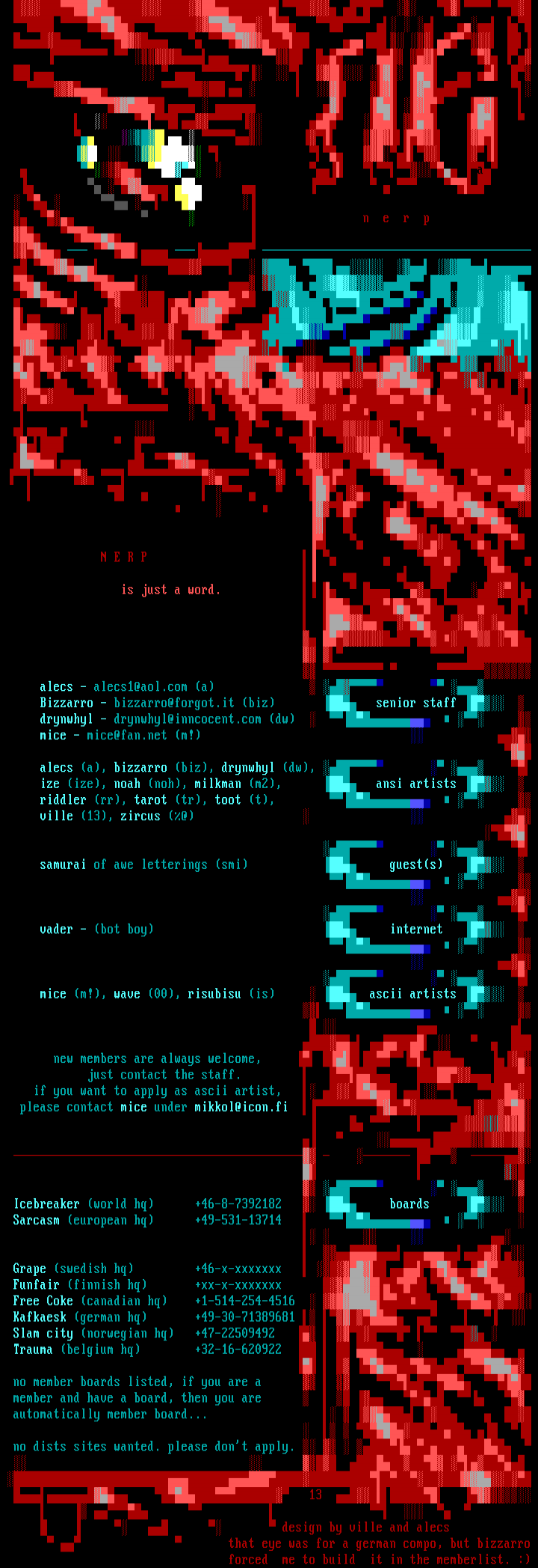 nerp01 memberlist by ville/alecs