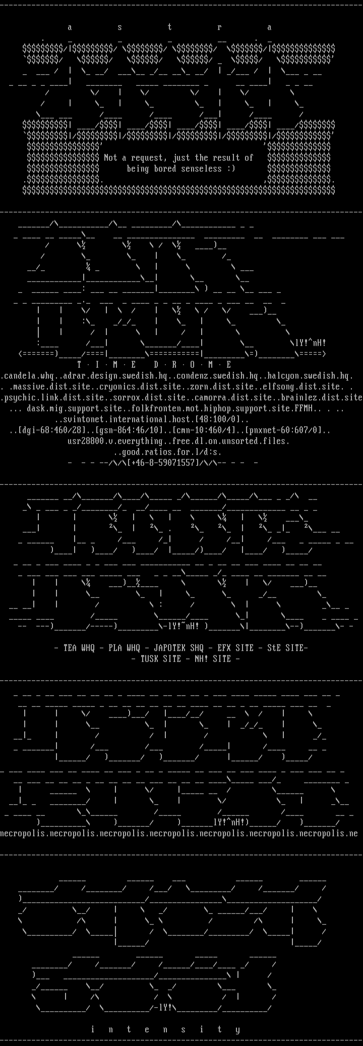 Ascii colly #1 by Leprosy