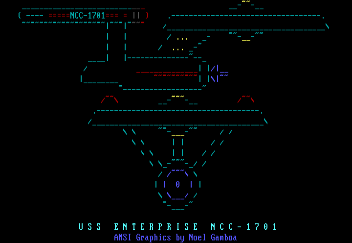 USS Enterprise NCC-1701 by Noel Gamboa