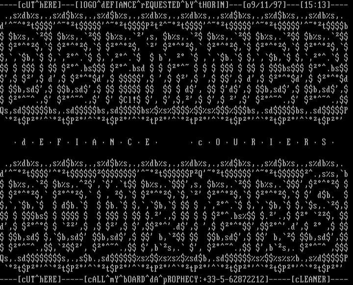 .:(dEFIANCE^cOURIERS):. by .:(cLEANER):.