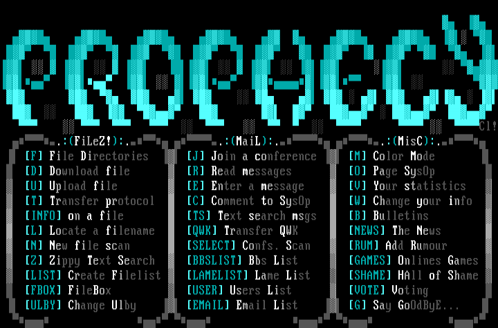 dA pROPHECy mAIn mENu by cLEANEr