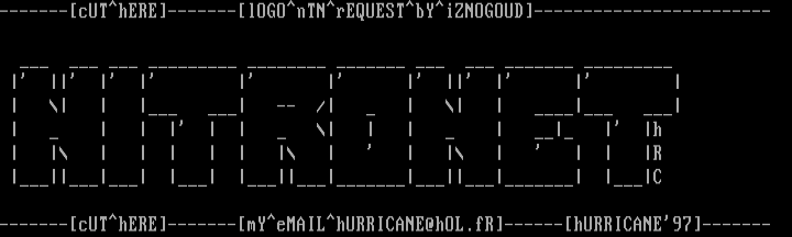 .s$ nTN^lOGO^oSk $s. by .s$ hURRICANE $s.