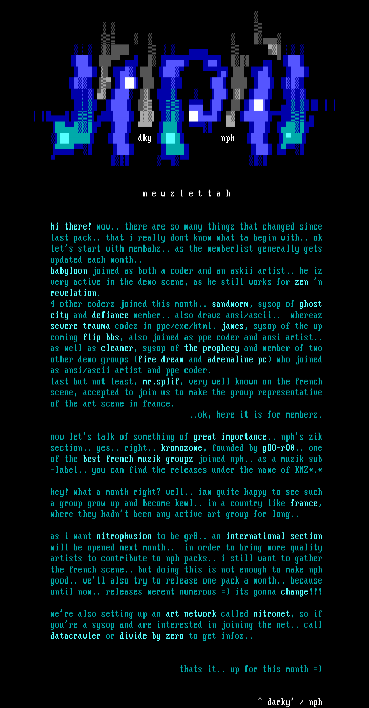 .% 08/97 group newz %. by darky'