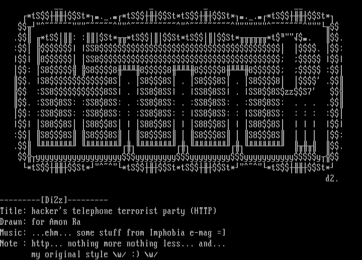 hacker's telephone terrorist party by DiZz