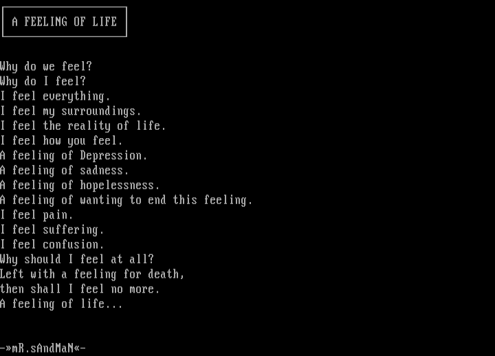 A Feeling Of Life by mR.sAndMaN