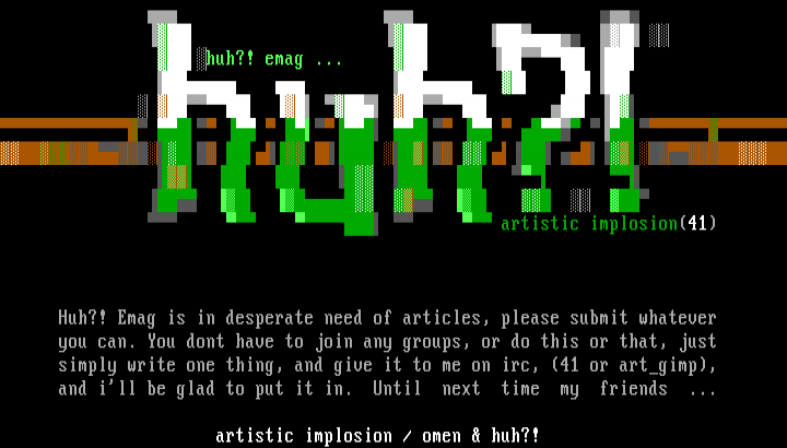 huh?! by artistic implosion